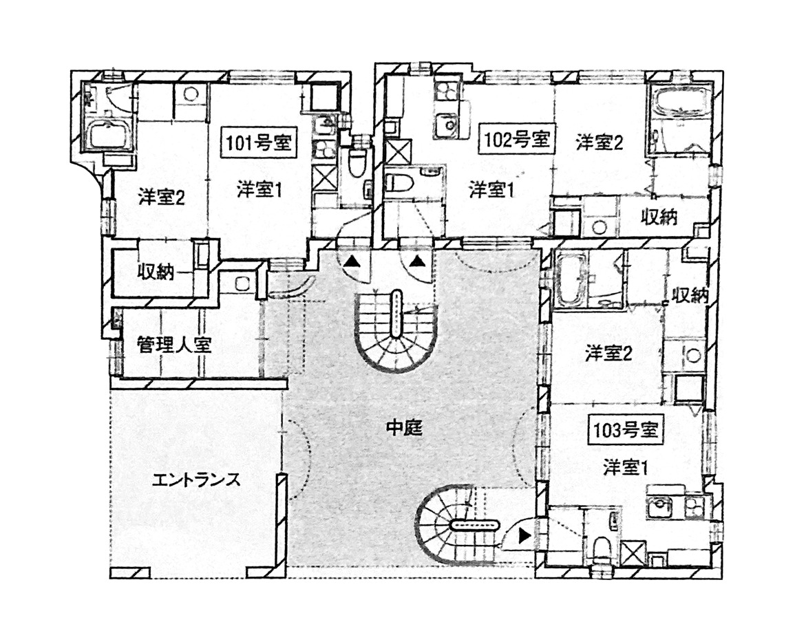  Image Alt  | アトリエ ボーヌ- 賃貸住宅建築設計・ローコスト＆長期高利回りの中庭アパルトメント - デザイナーズ物件・おしゃれ賃貸・ヨーロッパ風・賃貸経営・中庭・新しいアパート・丸山耕一 まるやまこういち・丸山保博 まるやまほはく